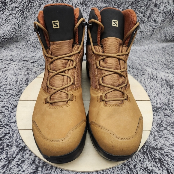 Salomon Outward Gore-Tex Waterproof Hiking Boots Brown Men's Size 10 - Picture 3 of 9